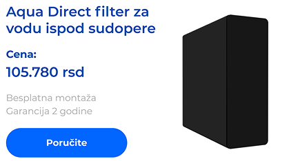 Aqua Direct Filter za vodu ispod sudopere
